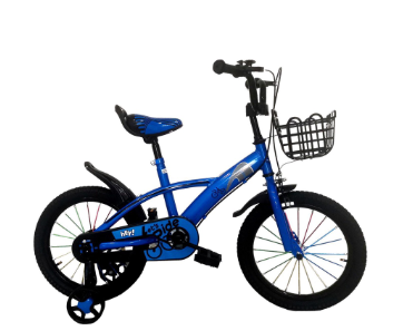 Smart 16 inch Bike with Training Wheels, Suitable for Kids 3 Years and Above - Blue