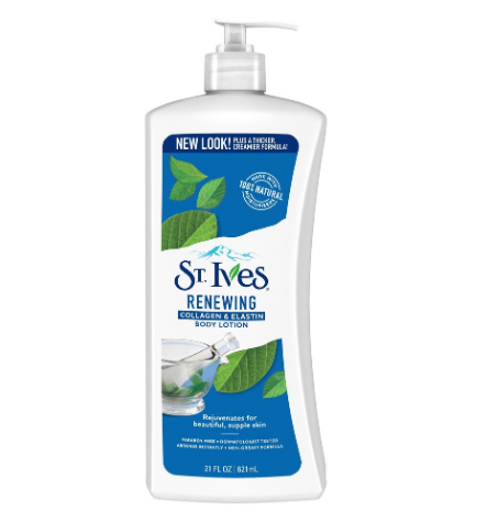 St. Ives Skin Renewing Collagen & Elastin Body Lotion Made with 100% Natural Exfoliants 21oz