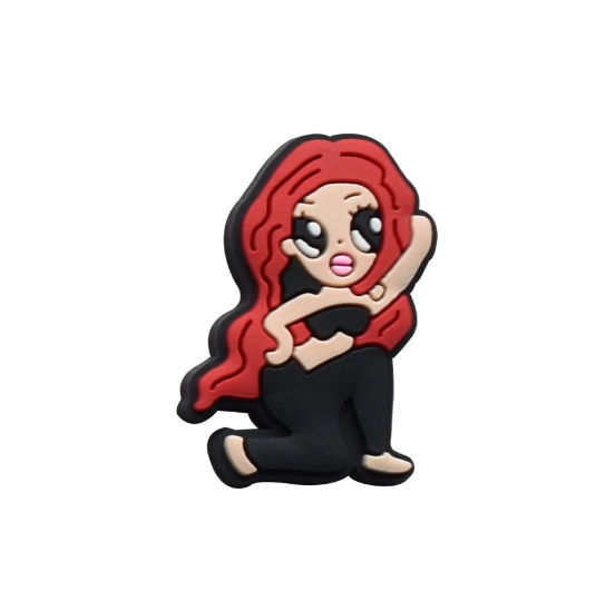 Cute Bear Cat Jibits for Croc Rainbow Jibbits Charm Mermaid Shoe Charms Pins Karol G Singer Jibitz Crocks for Girls Shoes Accessories S14