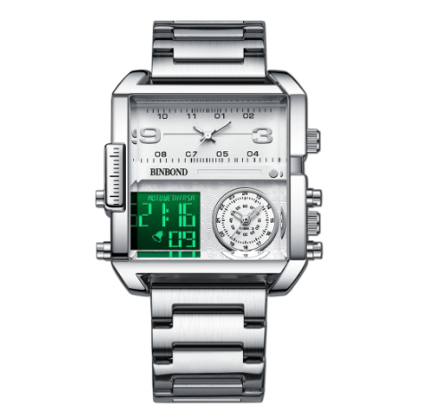 Binbond Brand Watch Oversized Dial Multifunctional Sports Quartz Watch Men's Watch Men's Watch M3