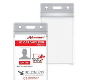 Adventurer ID Jacket Vertical Waterproof 54x86mm IDV-PW1 - School & Office Supplies