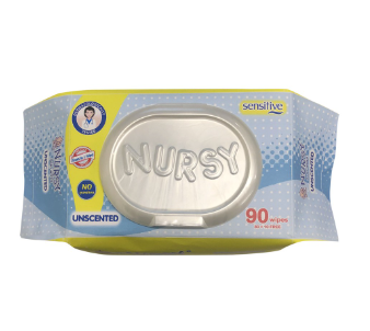 NURSY Sensitive Unscented 90 Wipes