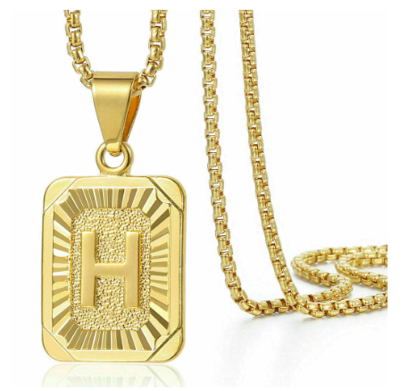 26 Letter Necklace Initial Pendant Men Women Fashion New Gold Plated Silver Plated Box Chain 22 Inch Factory Wholesale H
