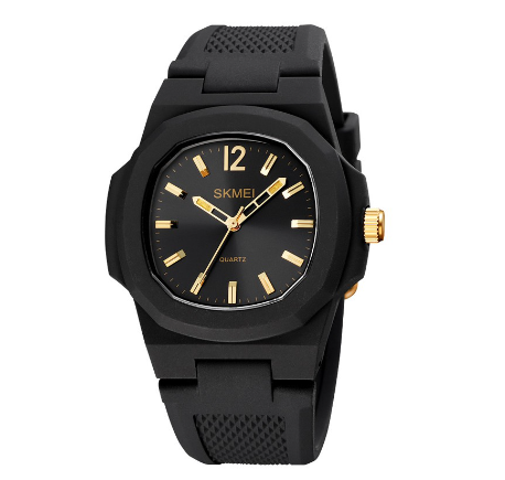 Skmei 1717 Fashion Casual Watch Quartz Wateproof Watch GOLD
