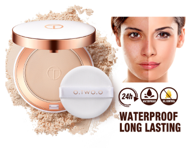 O.TWO.O 3 Color Silky Moisturizing Makeup Pressed Powder More Delicate No Flying Powder Long-Lasting