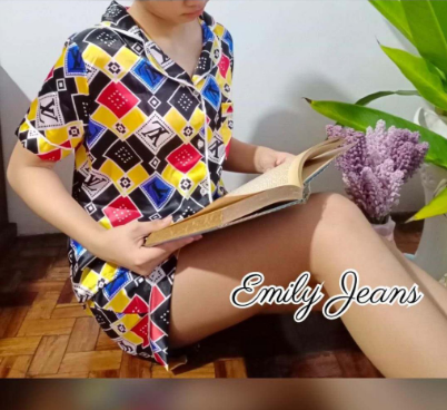 Korean silk pajamas set comfortable pajamas/loungewear setfor women( Brand )