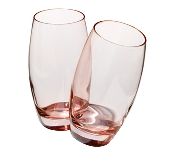 Pasabahce Barrel Long Drink Coloured Glass 16.5oz Set of 6 (Pink) (41020PNK)