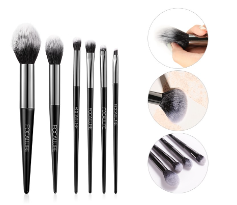 FOCALLURE 6 Pcs/Set Professional Makeup Brushes Eyeshadow Powder Blush Tools Beauty