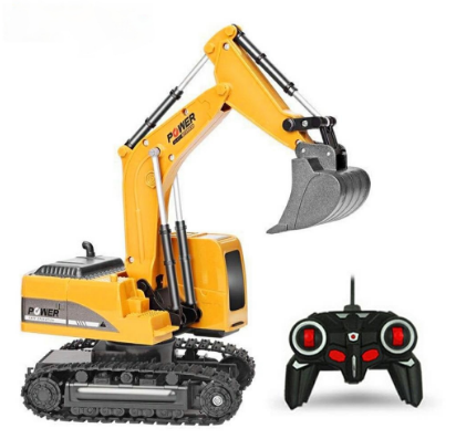 1:24 Remote control excavator toy Engineering Car Dump Metal Truck plastic Excavator For kids