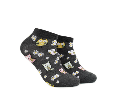 Iconic Socks Owl Pattern Women's Ankle Socks