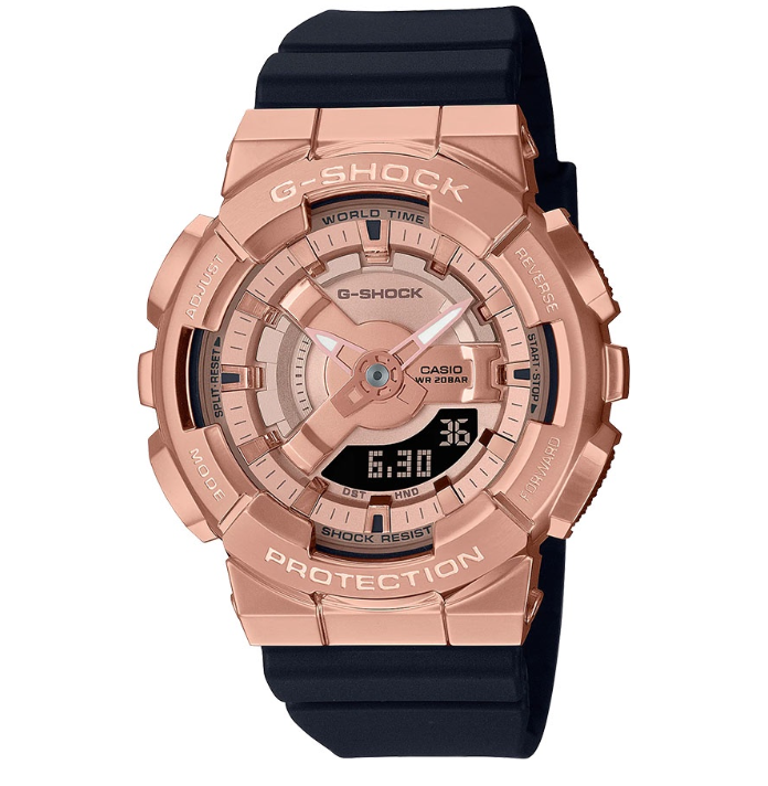 Casio G-Shock Metal Covered Black Resin Digital Watch For Women CGM-S110PG-1ADR