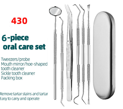 6 Pcs Tartar Remover Tool Tartar Remover Oral Care Kit Dentist Tools Tartar Remover Tools