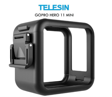 TELESIN Frame Housing Protection Case 3-Prong Mount For Gopro Hero 11 Mini Action Camera FMS-002