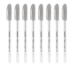 SeamiArt 2 Pcs. 0.8mm White Highlight Pen Suitable For Hook Line Highlight Sketch Anime Black Card