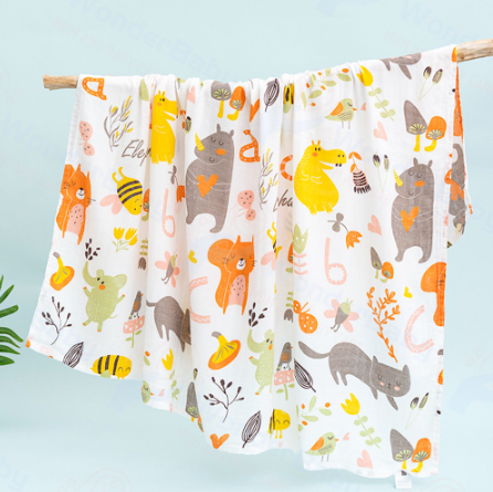 Wonderbaby Baby Swaddle/Cotton Blanket Baby/Muslin Swaddle