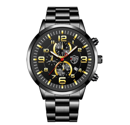 Original Luxury Fashion Luxury Stainless Steel Men's Luminous Calendar Waterproof Watch 007