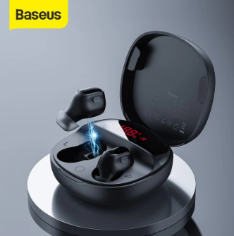 Baseus WM01 Plus True Wireless Earphones TWS Bluetooth 5.0 Headphones Stereo Sports Waterproof Headsets with LED Digital Display