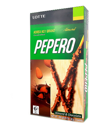 Lotte Pepero Almond & Chocolate 8 packs