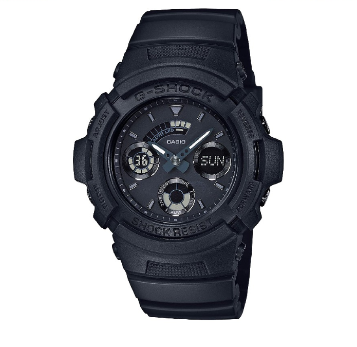 Casio G-Shock Black Resin Watch For Men CAW-591BB-1ADR