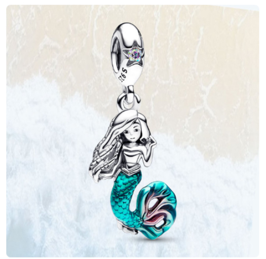 925 Silver Trinkets Balloon Charms Beads for Bracelet Pan Security Chain d03