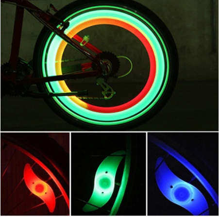Bicycle Rim Light Bike Wheel Light LED Cycling Mags Light Safety Warning Bike Wheel SpokeLight