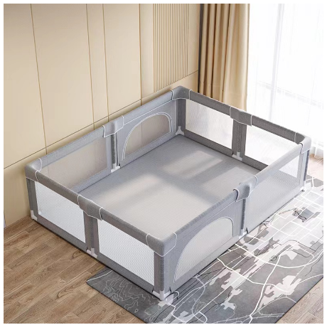 Baby Playpen with Balls Kids Guardrail Playpen Fence Stainless Steel Play Yard Indoor Outdoor