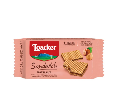 Loacker Sandwich  Hazelnut 75g