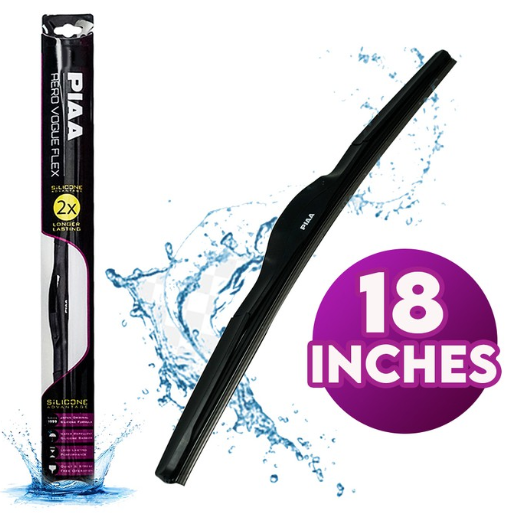 PIAA Wiper Blade Aero Vogue Flex Silicone Advantage 2x Longer Lasting Performance 18 inches