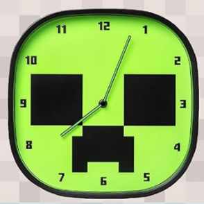 Paladone Minecraft Creeper Glow In The Dark Wall Clock (PP12045MCF)