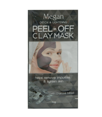 MEGAN Charcoal Peel Off Clay Mask 10G