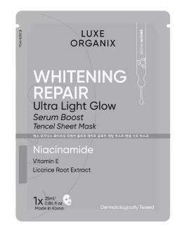 Luxe Organix Whitening Repair Serum Boost Sheet Mask 25ml