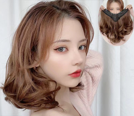 Wig Long Curly Hair Extension Curly Big Wave Cute One Piece Seamless U-shaped Fashion Natural