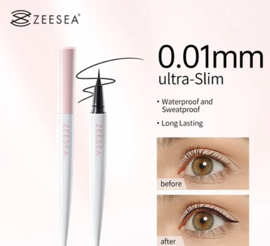 ZEESEA 0.01mm Liquid Eyeliner Waterproof Long Lasting Eye Makeup Quick-Dry Black