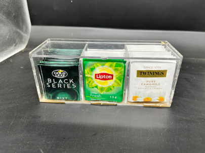 6 Grid Acrylic Tea bag Storage Kitchen Organizer