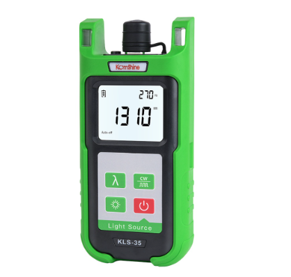 KomShine Optic Fiber Light Source KLS-35 FTTH Fiber CableTester and Singlemode Fiber Optical Light
