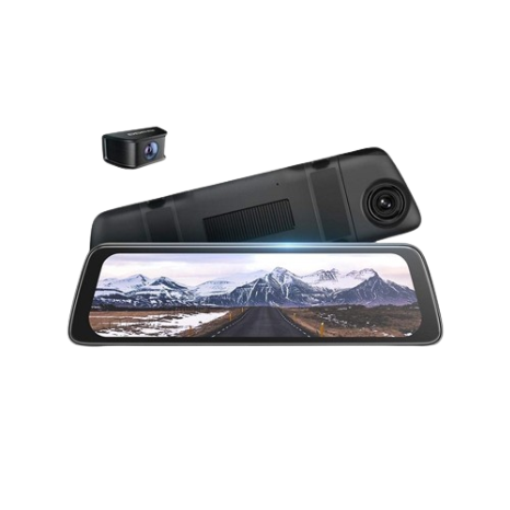 DDPai Mola E3 Rearview Dash Cam 1440p 2K 10 Inch Touch Screen Night Version 24 Hours Parking