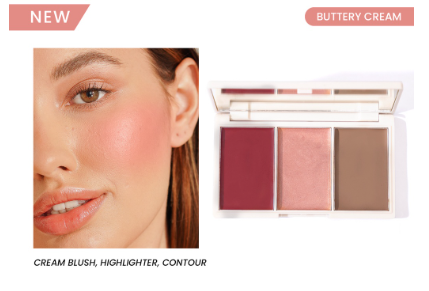 Blk Cosmetics Daydream Cream Blush Highlighter and Contour/Bronzer Multipalette