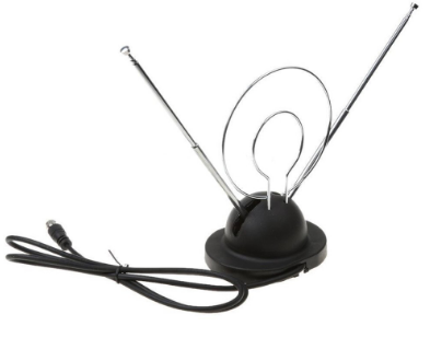 Indoor Digital Ready Rabbit Ears TV Aerial Antenna HDTV VHF UHF Signal