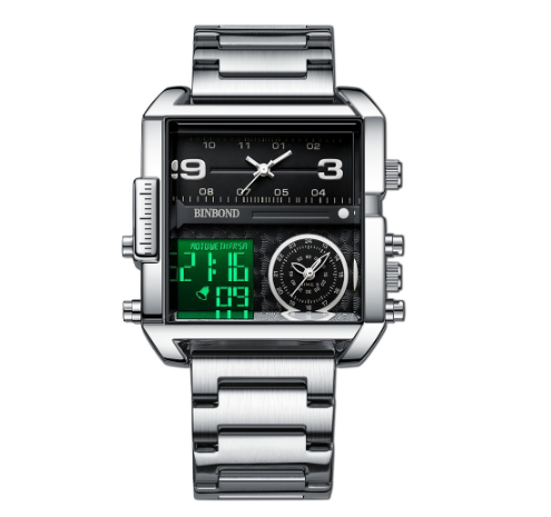 Binbond Brand Watch Oversized Dial Multifunctional Sports Quartz Watch Men's Watch Men's Watch M4
