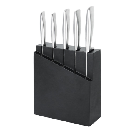 Rossetti RB9500 Stainless Knives Set With Wooden Holder 5 Pieces