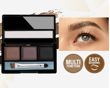 Shawill 3 in 1 Pigmented Eyebrow Powder Palette with Brush 5g S1073