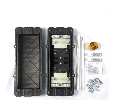 12 Core Fiber Enclosure Case 2 IN 2 OUT Horizontal Optical Fibre Splice Box D Type Fusion 317*141*65