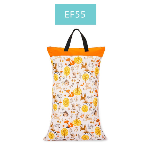 1Pcs Large Hanging Wet Dry Pail Bag for Cloth Diaper Inserts Nappy Laundry With Two Zippered Waterproof Reusable c7