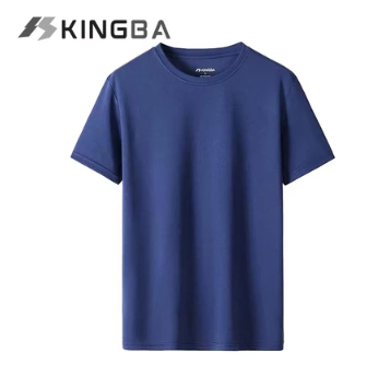 Moso  Kingba Plain Round Neck Sports Dri-Fit T-Shirt Unisex Casual Crew Neck Drifit Plain Tee KB03001