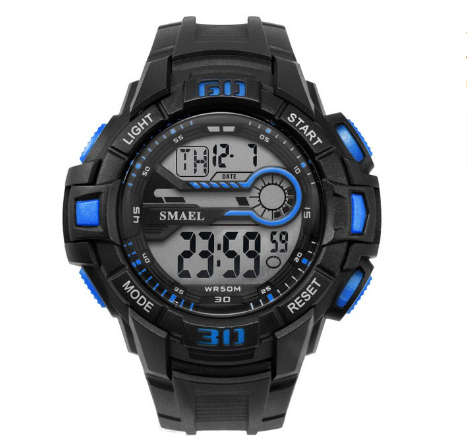 Smael Men's Sport Watch LED Electronic Wristwatch With Automatic Alarm Digital 1513 M3