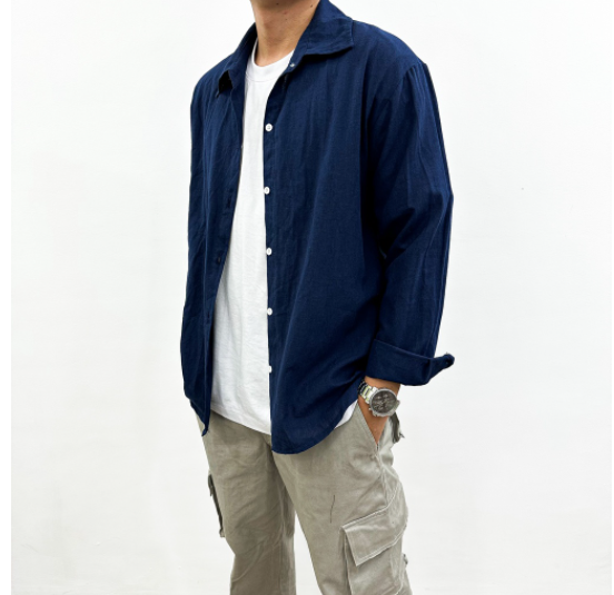 Polo Men Linen Longsleeve