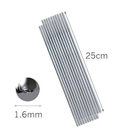 10PCS 25CM/1.6MM Low Temperature Aluminum Welding Rod Welding Wire Welding Sticks For Electric Power