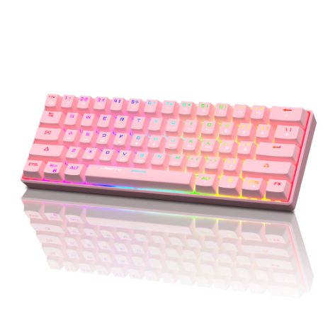 LANGTU G1000 Three Mode Hot Swappable RGB Backlit 61-Key Bluetooth Wireless Mechanical Keyboard