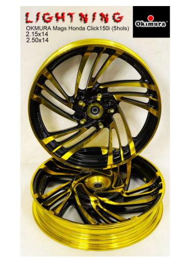 OKMURA Mags Click150i (5hols) Hot Wheels Style