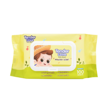 Tender Love New Powder Scent Baby Wipes (Violin) 100's